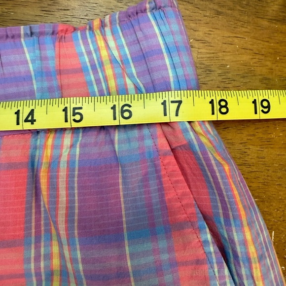 J. Crew Madras Plaid Shirt and Short Set L - Picture 8 of 14